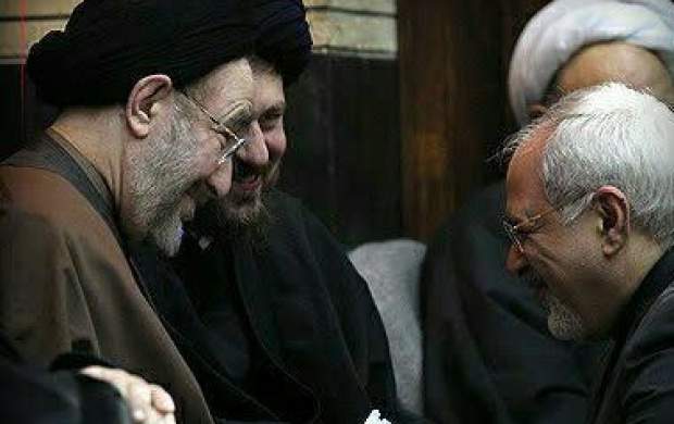 جلسه انتخاباتی ظریف با خاتمی و سیدحسن خمینی جلسه انتخاباتی ظریف با خاتمی و سیدحسن خمینی