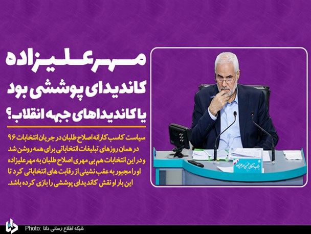 مهرعلیزاده کاندیدای پوششی بود یا کاندیداهای جبهه انقلاب؟ مهرعلیزاده کاندیدای پوششی بود یا کاندیداهای جبهه انقلاب؟