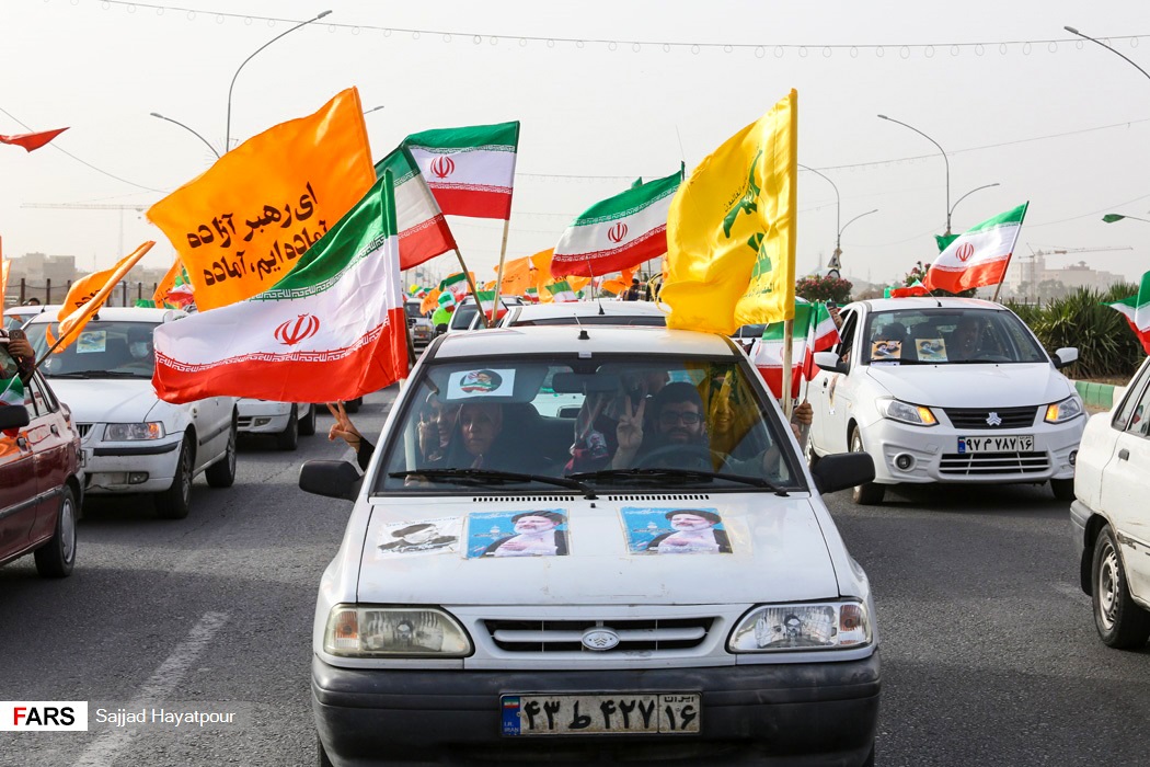 جشن پیروزی هواداران رئیسی در استانها جشن پیروزی هواداران رئیسی در استانها