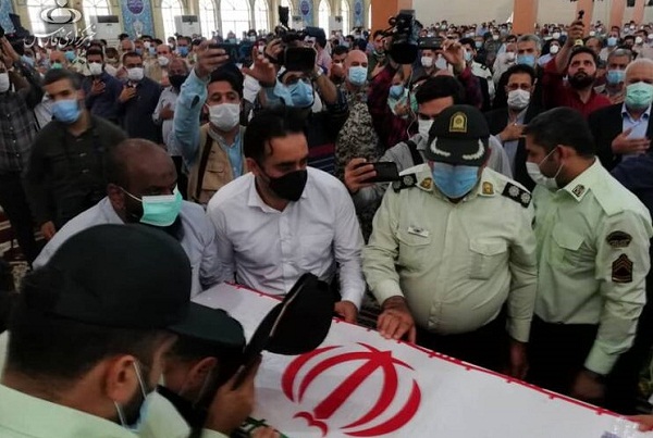 تشییع شهید ضرغام پرست در بندر ماهشهر