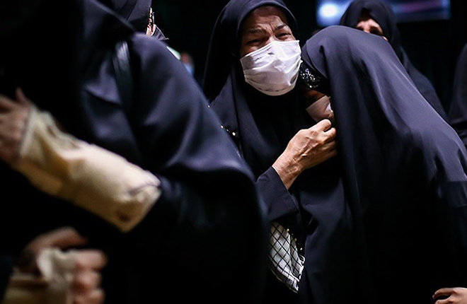 وداع با پیکر شهید مدافع حرم عین الله مصطفایی