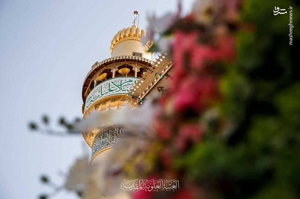 گل‌آرایی حرم امیرالمومنین علی(ع)