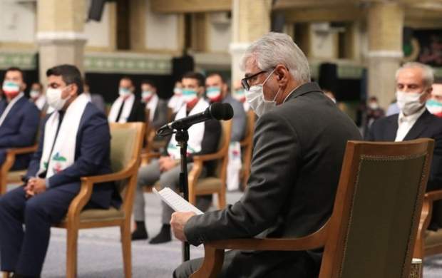 سخنان سجادی در دیدار مدالآوران با رهبر انقلاب سخنان سجادی در دیدار مدالآوران با رهبر انقلاب