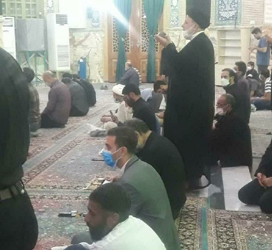 عکس/ حضور رئیسی در مسجد مقدس جمکران