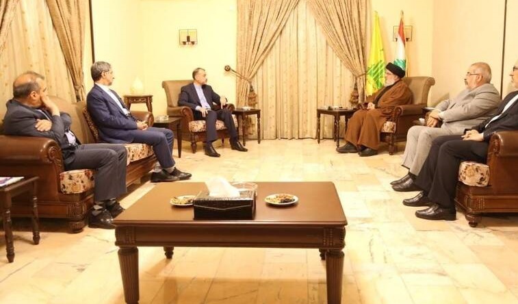 عکس/ دیدار امبر عبداللهیان با سیدحسن نصرالله