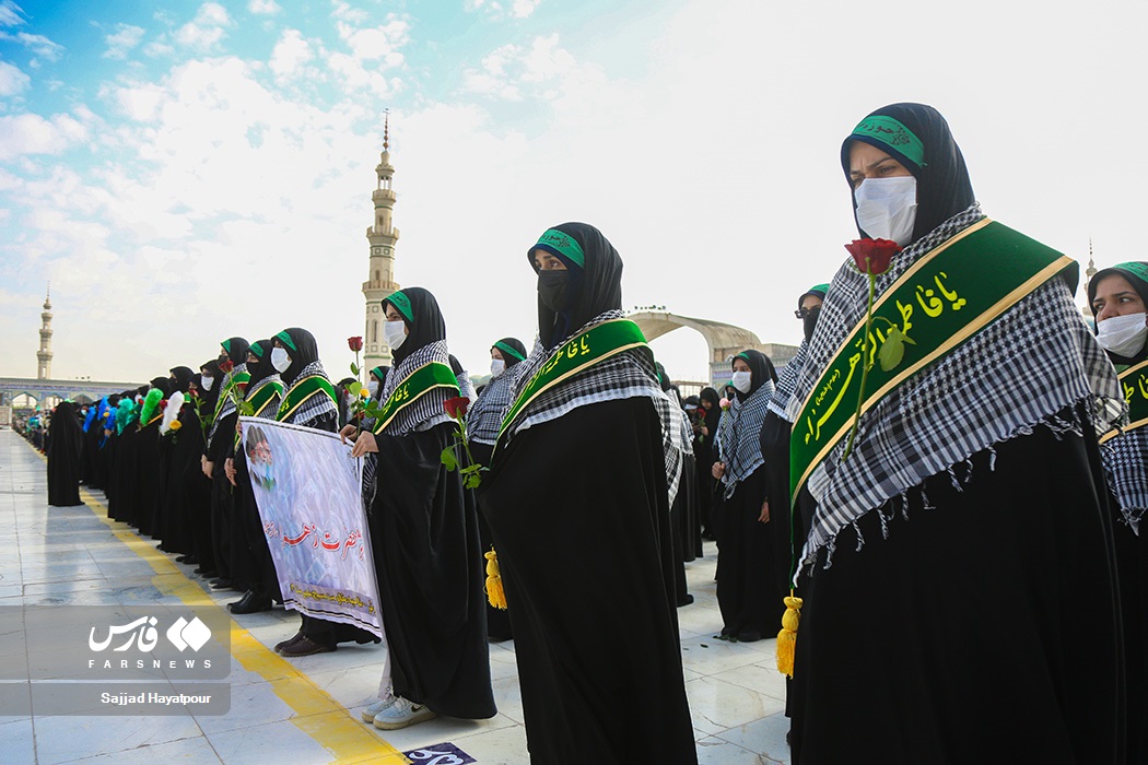 صبحگاه نیروهای مسلح در مسجد جمکران صبحگاه نیروهای مسلح در مسجد جمکران