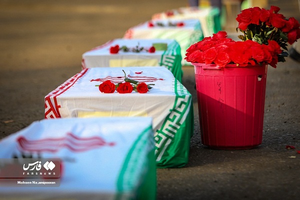ورود پیکر ۵۸ شهید دوران دفاع مقدس به کشور ورود پیکر ۵۸ شهید دوران دفاع مقدس به کشور