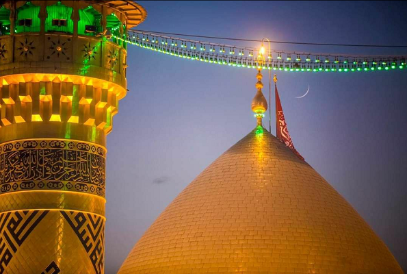 عکس/ هلال ماه مبارک رمضان در کربلا