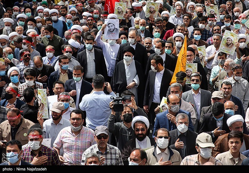 تشییع پیکر طلبه جهادی شهید دارایی در مشهد مقدس تشییع پیکر طلبه جهادی شهید دارایی در مشهد مقدس