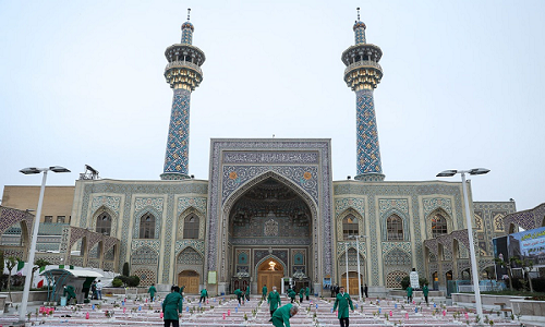 سفره افطار حرم امام رضا علیه‌السلام در ماه مهمانی خدا+تصاویر