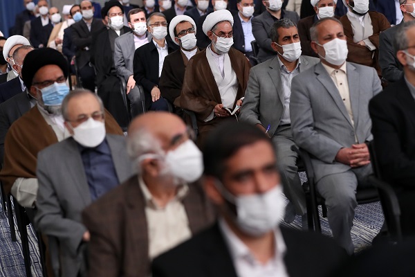 دیدار مسئولان نظام با رهبر انقلاب در دهمین روز ماه رمضان