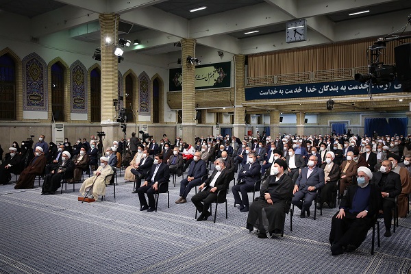 دیدار مسئولان نظام با رهبر انقلاب در دهمین روز ماه رمضان