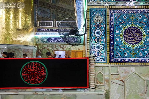 عکس/ حرم حضرت علی(ع) سیاه پوش شد