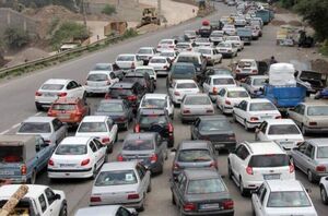 ترافیک سنگین در محور چالوس و هراز ترافیک سنگین در محور چالوس و هراز