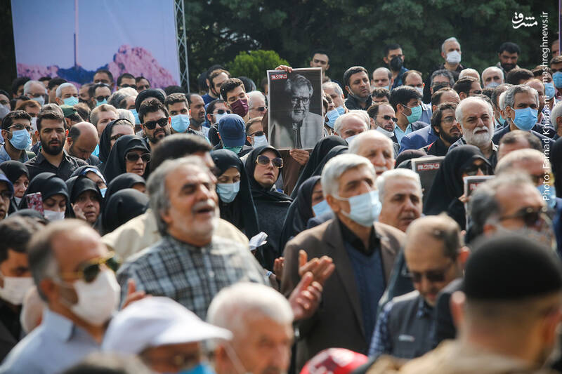 مراسم تشییع پیکر نادر طالب‌زاده
