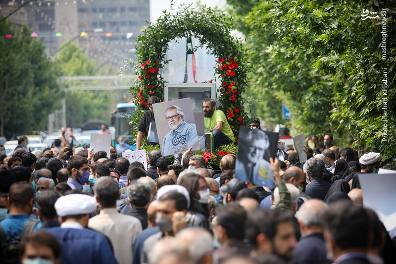 مراسم تشییع پیکر نادر طالب‌زاده