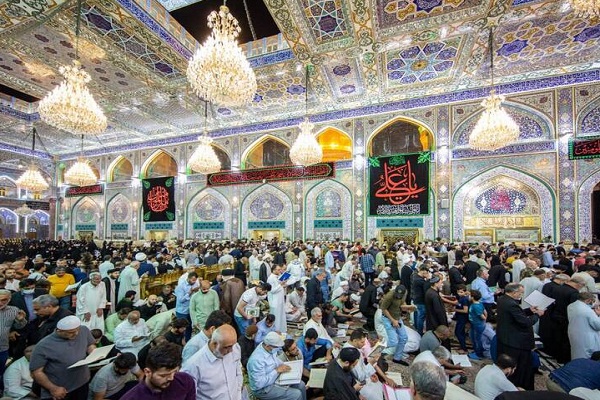 عکس/ حال و هوای شب احیا در حرمین کربلا