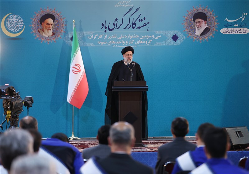 رئیسی:کارگران ستون تحقق اقتصاد مقاومتی و ساختن ایران قوی هستند/ دستور به وزیر کار درباره امنیت شغلی
