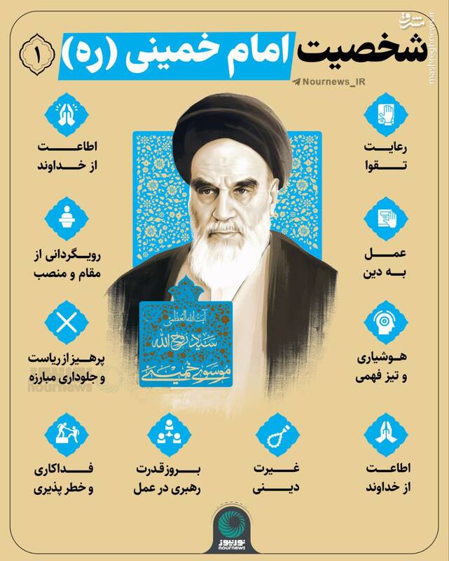 اینفوگرافیک/ شخصیت امام خمینی(ره)