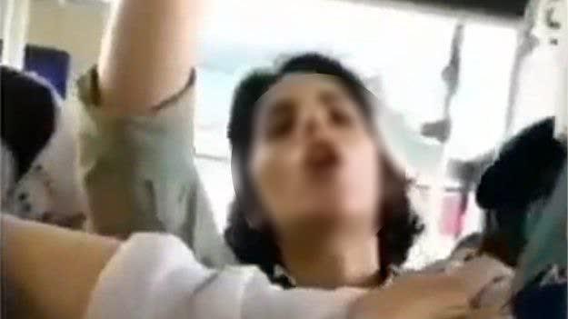 درگیری در اتوبوس بی آر تی از زاویه دوربین خانم چادری/ ترفندهای ضدانقلاب برای ترویج بدحجابی