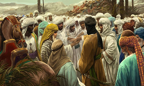 روح‌الامین بیعت غدیر را نقاشی کرد