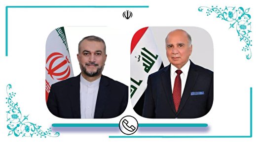 تماس تلفنی وزراي خارجه ایران و عراق تماس تلفنی وزراي خارجه ایران و عراق