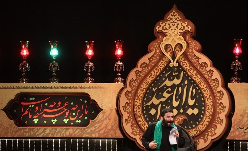 عزاداری در هیئت رزمندگان اسلام قم/تصاویر
