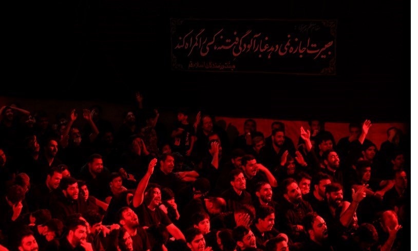عزاداری در هیئت رزمندگان اسلام قم/تصاویر