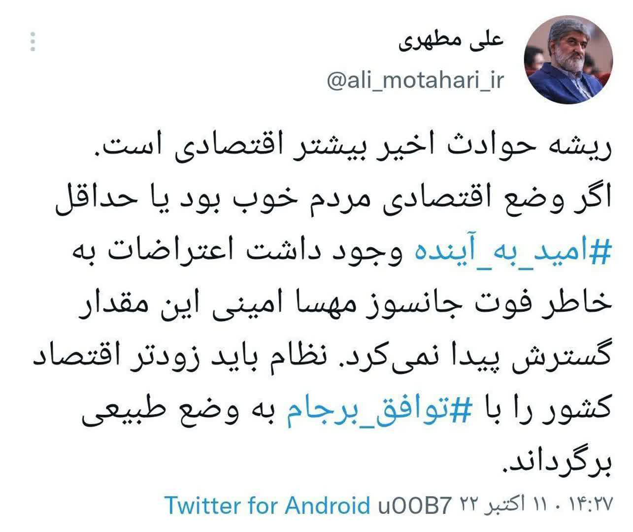 ماهیگیری مشترک مطهری با غربیها از دل اغتشاشات ماهیگیری مشترک مطهری با غربیها از دل اغتشاشات