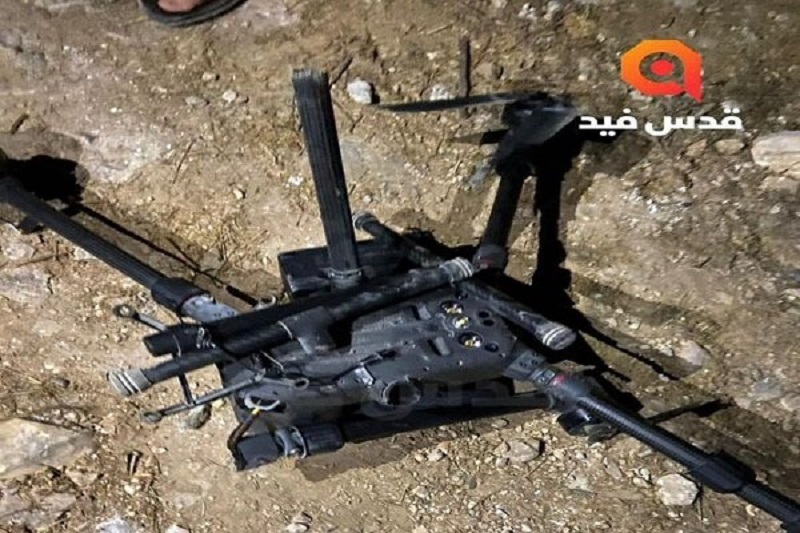 سقوط پهپاد رژیم صهیونیستی در کرانه باختری