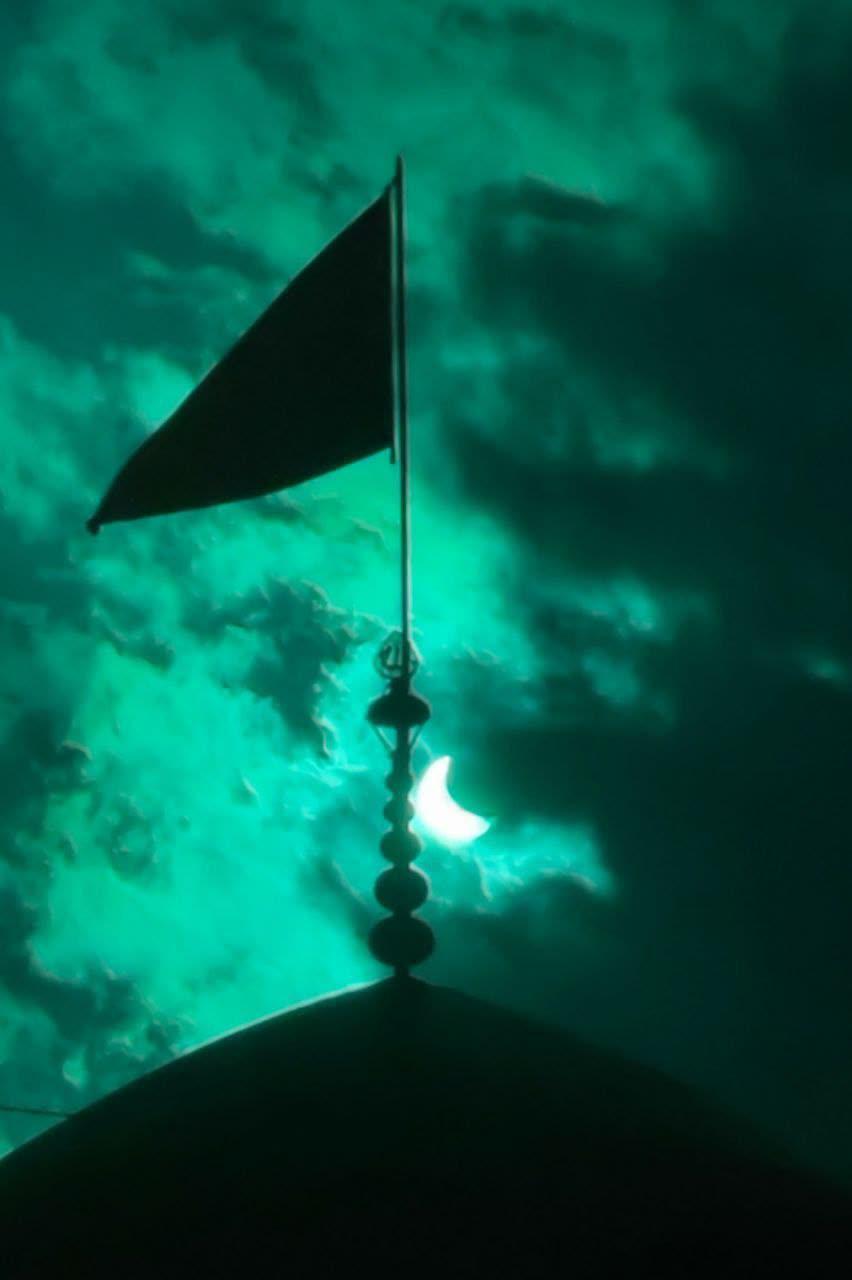 خورشید گرفتگی در حرم امام رضا(ع) +عکس
