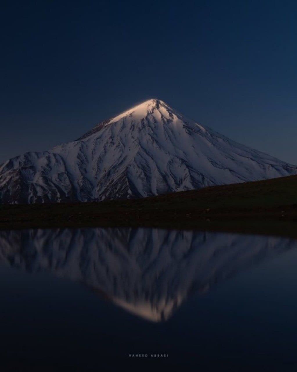 رقص نور خورشید بر قله&zwnj;ی دماوند