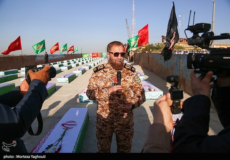 بازگشت پیکر 85 شهید دوران دفاع مقدس از مرزآبی اروند به کشور