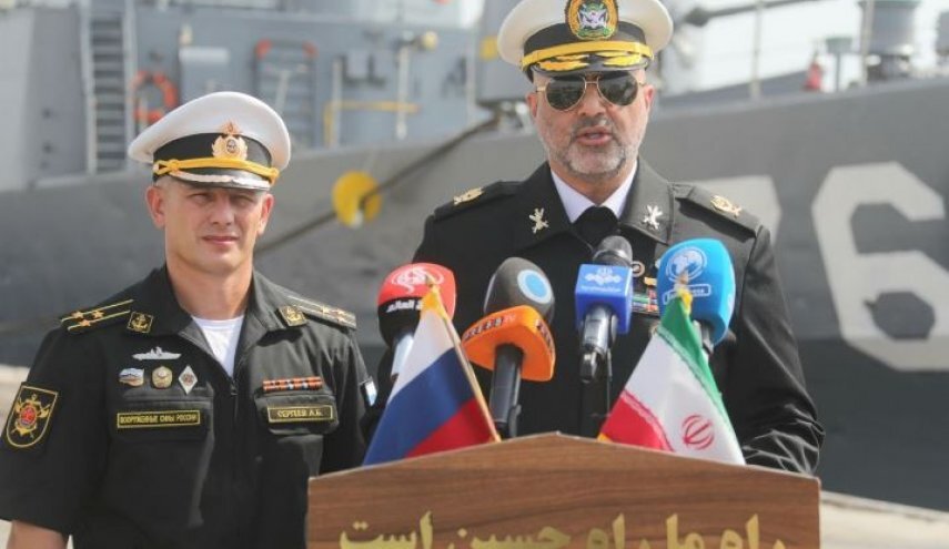 رزمایش مرکب دریایی نیروهای دریایی ایران و روسیه