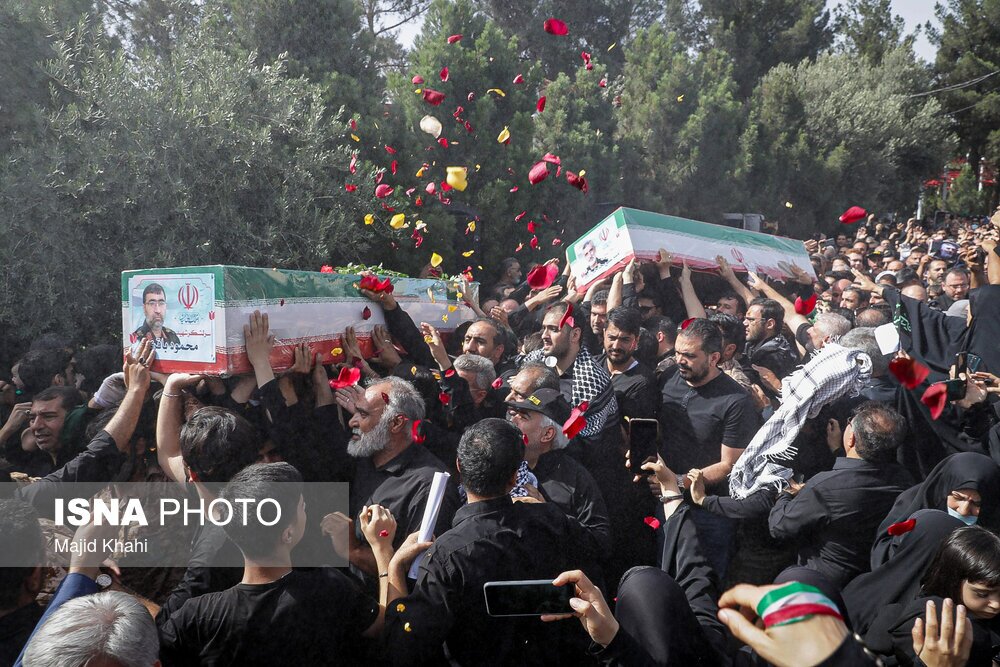 مراسم خاکسپاری شهید سرلشکر امیرعلی حاجی‌زاده - تهران