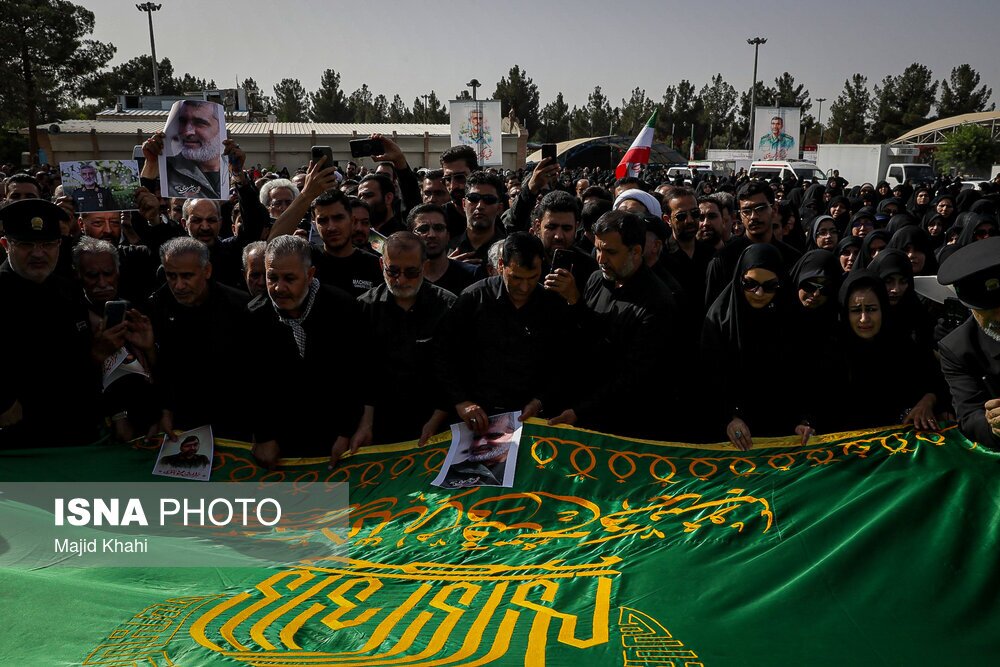 مراسم خاکسپاری شهید سرلشکر امیرعلی حاجی‌زاده - تهران