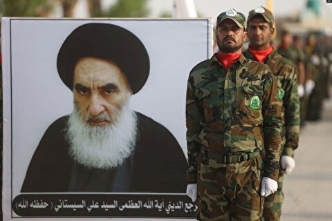 نامه رزمندگان حشد الشعبی به آیت الله سیستانی/ صدای مظلومانه‌مان را به سوی شما بلند می‌کنیم