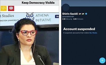 زن زندگی آزادی امریکایی با اخراج از دانشگاه و توقیف در شبکه x