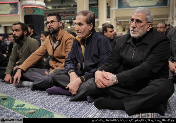 آخرین شب مراسم عزاداری ایام شهادت حضرت فاطمةالزهرا سلام‌الله‌علیها در حسینیه امام خمینی(ره)